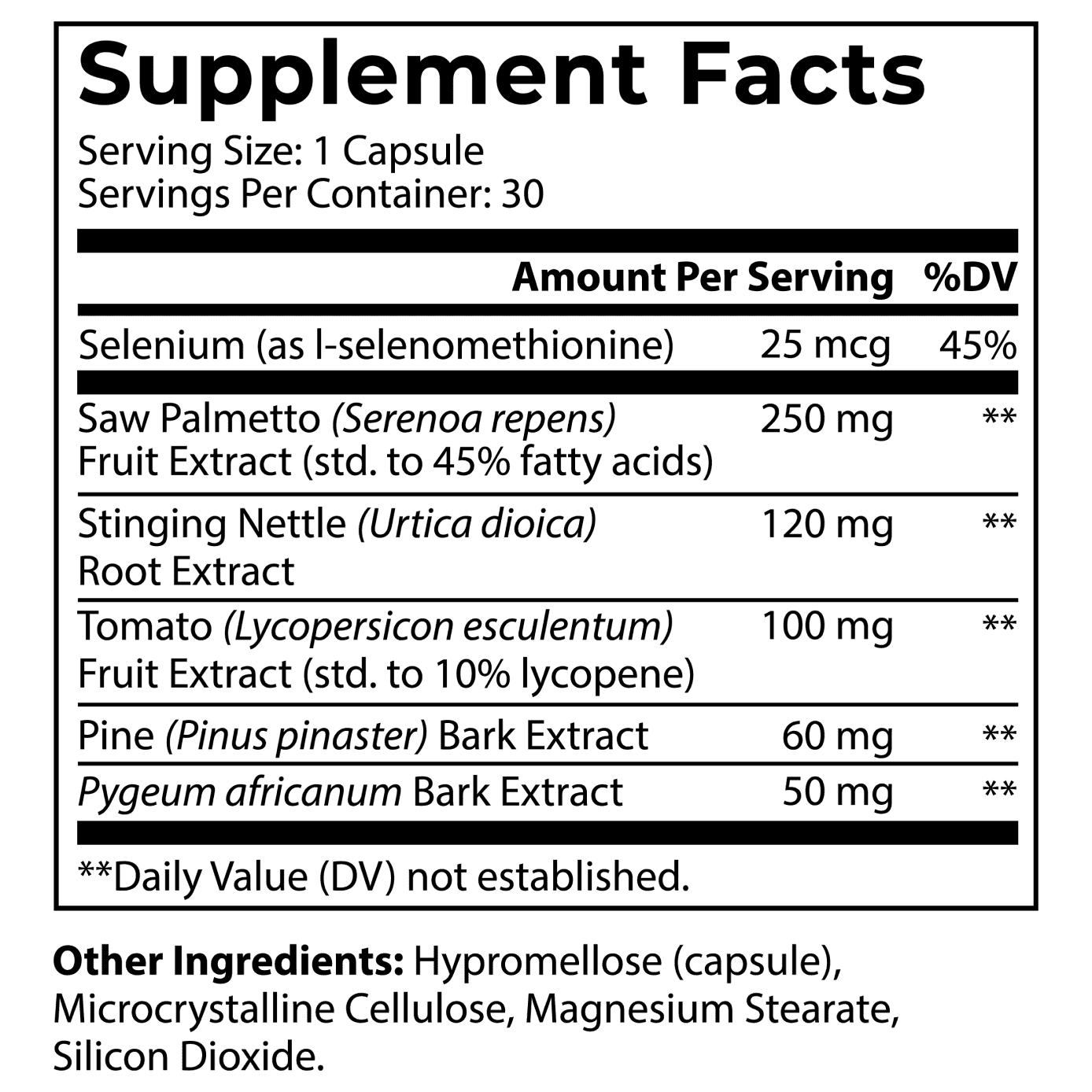 supplement facts